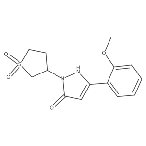 1-(1,1-dioxidotetrahydrothiophen-3-yl)-3-(2-methoxyphenyl)-1H-pyrazol-5-ol Structure