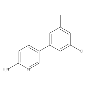 5-(3-Chloro-5-methylphenyl)pyridin-2-amine结构式
