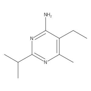 5-Ethyl-2-isopropyl-6-methylpyrimidin-4-amine Structure