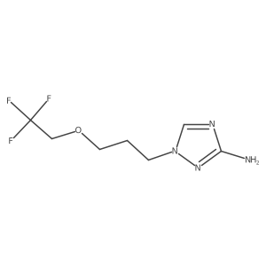 1-[3-(2,2,2-trifluoroethoxy)propyl]-1H-1,2,4-triazol-3-amine结构式