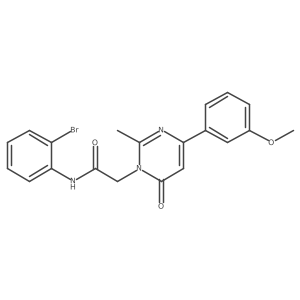 N-(2-bromophenyl)-2-(4-(3-methoxyphenyl)-2-methyl-6-oxopyrimidin-1(6H)-yl)acetamide Structure