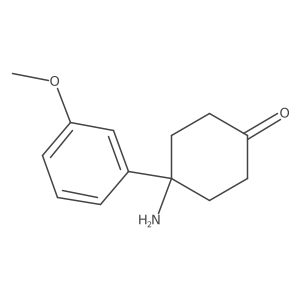 4-Amino-4-(3-methoxy-phenyl)-cyclohexanone结构式
