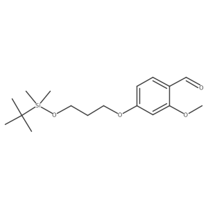 4-(3-(tert-Butyldimethylsilyloxy)propoxy)-2-methoxybenzaldehyde Structure