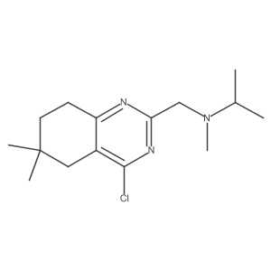n-((4-Chloro-6,6-dimethyl-5,6,7,8-tetrahydroquinazolin-2-yl)methyl)-n-methylpropan-2-amine结构式