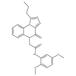 N-(2,5-dimethoxyphenyl)-2-(4-oxo-1-propyl[1,2,4]triazolo[4,3-a]quinoxalin-5(4H)-yl)acetamide Structure