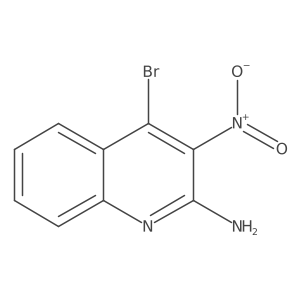 2-Quinolinamine, 4-bromo-3-nitro- Structure