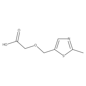 2-((2-Methylthiazol-5-yl)methoxy)acetic acid结构式