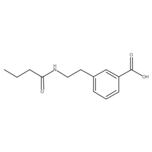 3-(2-Butyramidoethyl)benzoic acid Structure
