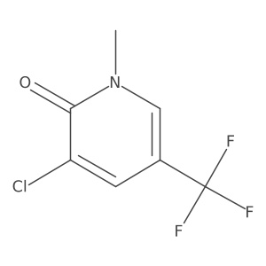 3-Chloro-1-methyl-5-(trifluoromethyl)pyridin-2-one Structure