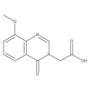 (8-Methoxy-4-oxoquinazolin-3(4H)-YL)acetic acid结构式