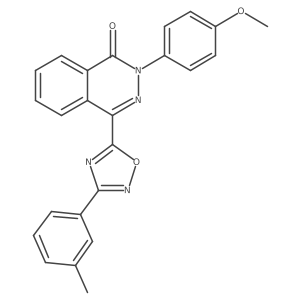 2-(4-methoxyphenyl)-4-[3-(3-methylphenyl)-1,2,4-oxadiazol-5-yl]phthalazin-1(2H)-one结构式