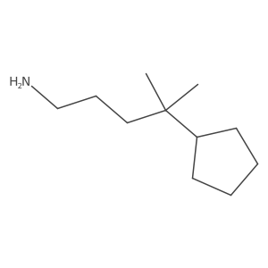 4-Cyclopentyl-4-methylpentan-1-amine Structure