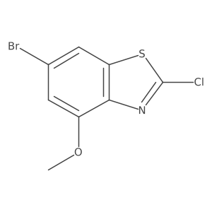 6-Bromo-2-chloro-4-methoxybenzothiazole Structure