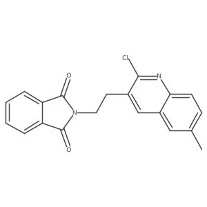 2-[2-(2-chloro-6-methylquinolin-3-yl)ethyl]-2,3-dihydro-1H-isoindole-1,3-dione结构式