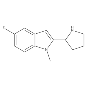 5-fluoro-1-methyl-2-(pyrrolidin-2-yl)-1H-indole Structure