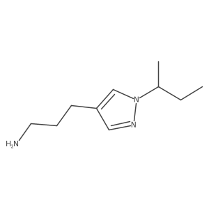 3-[1-(butan-2-yl)-1H-pyrazol-4-yl]propan-1-amine Structure