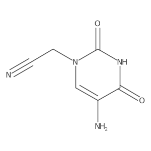 2-(5-Amino-2,4-dioxo-1,2,3,4-tetrahydropyrimidin-1-YL)acetonitrile结构式