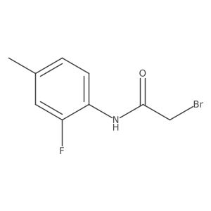 2-bromo-N-(2-fluoro-4-methylphenyl)acetamide Structure