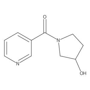 1-(Pyridine-3-carbonyl)pyrrolidin-3-ol结构式