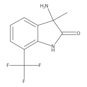 (3S)-3-amino-3-methyl-7-(trifluoromethyl)-1H-indol-2-one Structure