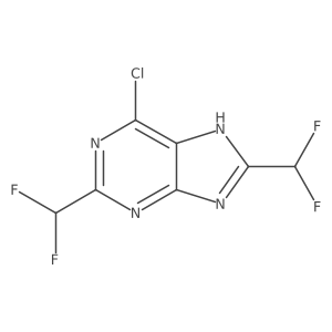 2,8-Bis(difluoromethyl)-6-chloro-9H-purine Structure