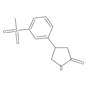 4-(3-Methanesulfonylphenyl)pyrrolidin-2-one结构式