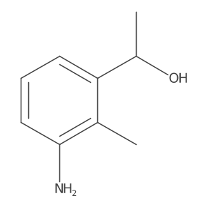 1-(3-Amino-2-methylphenyl)ethan-1-ol结构式