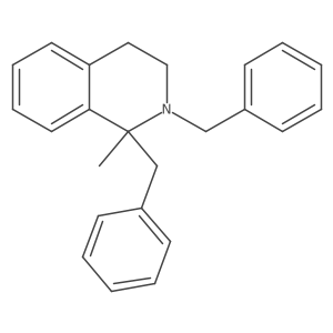 1,2,3,4-Tetrahydro-1-methyl-1,2-bis(phenylmethyl)isoquinoline Structure