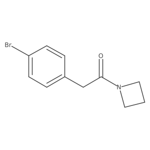 1-(Azetidin-1-yl)-2-(4-bromophenyl)ethanone Structure
