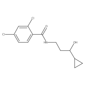 2,4-dichloro-N-(3-cyclopropyl-3-hydroxypropyl)benzamide Structure