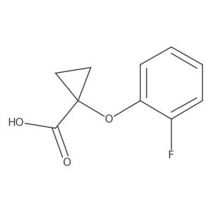 1-(2-Fluorophenoxy)cyclopropanecarboxylic acid Structure