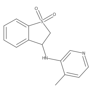 3-[(4-Methylpyridin-3-yl)amino]-2,3-dihydro-1lambda6-benzothiophene-1,1-dione Structure