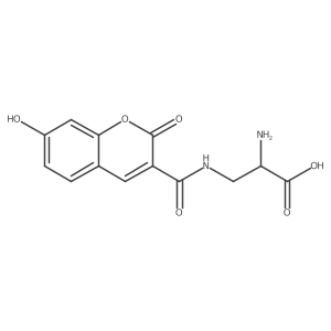 (S)-2-Amino-3-(7-hydroxy-2-oxo-2H-chromene-3-carboxamido)propanoic acid Structure