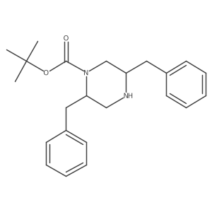 tert-Butyl (2S,5S)-2,5-dibenzylpiperazine-1-carboxylate结构式