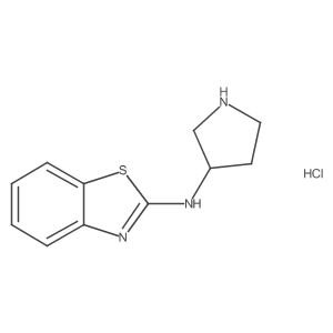 (S)-N-(pyrrolidin-3-yl)benzo[d]thiazol-2-amine hydrochloride结构式