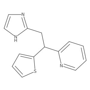 2-[2-(1H-Imidazol-2-yl)-1-(2-thienyl)ethyl]pyridine Structure