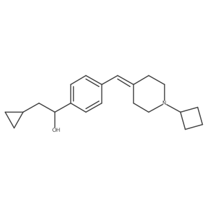 1-[4-[(1-cyclobutyl-4-piperidylidene)methyl]phenyl]-2-cyclopropyl-ethanol结构式