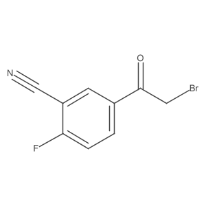 5-(2-Bromoacetyl)-2-fluorobenzonitrile结构式