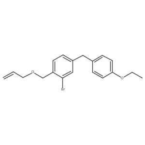1-((Allyloxy)methyl)-2-bromo-4-(4-ethoxybenzyl)benzene Structure