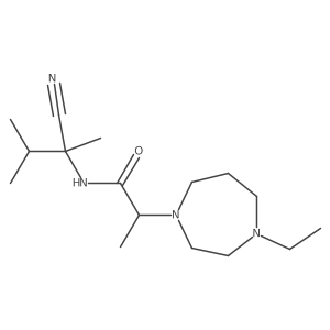 N-(1-cyano-1,2-dimethylpropyl)-2-(4-ethyl-1,4-diazepan-1-yl)propanamide Structure