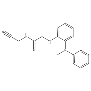 N-(Cyanomethyl)-2-[2-(N-methylanilino)anilino]acetamide Structure