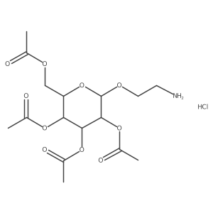 2-Aminoethyl 2,3,4,6-tetra-o-acetyl-alpha-d-mannopyranoside hcl结构式