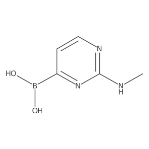 (2-(Methylamino)pyrimidin-4-yl)boronic acid结构式