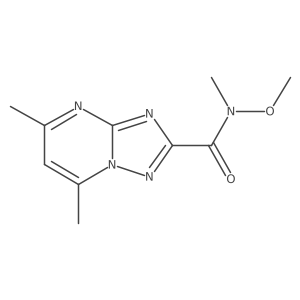 N-methoxy-N,5,7-trimethyl-[1,2,4]triazolo[1,5-a]pyrimidine-2-carboxamide Structure