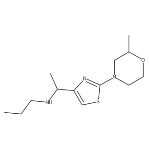 4-Thiazolemethanamine, I+/--methyl-2-(2-methyl-4-morpholinyl)-N-propyl- Structure