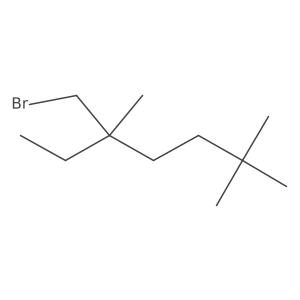 5-(Bromomethyl)-2,2,5-trimethylheptane Structure