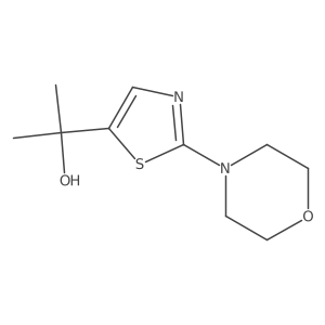 2-[2-(Morpholin-4-yl)-1,3-thiazol-5-yl]propan-2-ol结构式