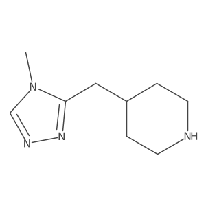 4-[(4-methyl-4H-1,2,4-triazol-3-yl)methyl]piperidine Structure
