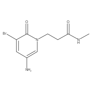 3-(5-amino-3-bromo-2-oxo-1,2-dihydropyridin-1-yl)-N-methylpropanamide Structure
