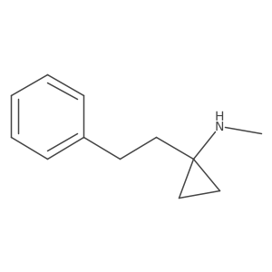 N-methyl-1-(2-phenylethyl)cyclopropan-1-amine结构式